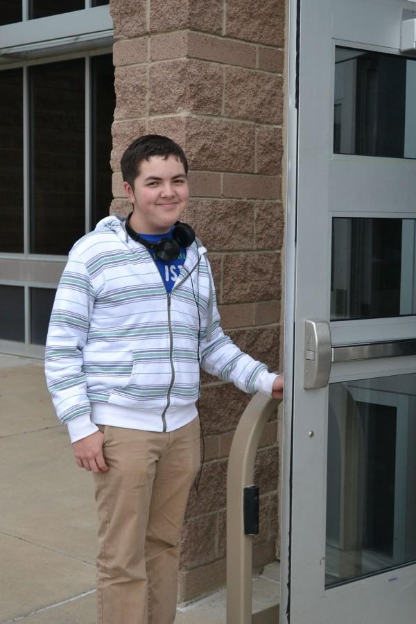 Every morning, sophomore Joseph Smith holds the door open to welcome other students to a new day at  RV