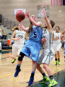 Ashley Van Sickle is one of the reasons the Mustangs are ranked No. 6 in the state and currently stand 15-2. Earlier this season, against Bear Creek, Van Sickle recorded a rare quadruple-double in the teams 73-30 victory.