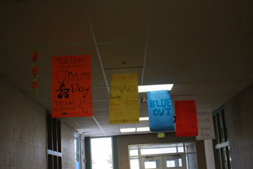 Posters generated by Student Government are all over the hallway to make sure students know what each day represents.