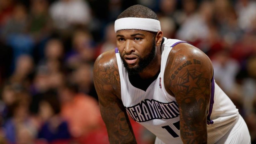 DeMarcus+Cousins+was+the+biggest+name+to+move+during+last+weeks+NBA+Trade+Deadline.+Cousins+will+team+with+fellow+big+man+Anthony+Davis+as+the+two+try+to+get+the+New+Orleans+Pelicans+into+the+playoffs.