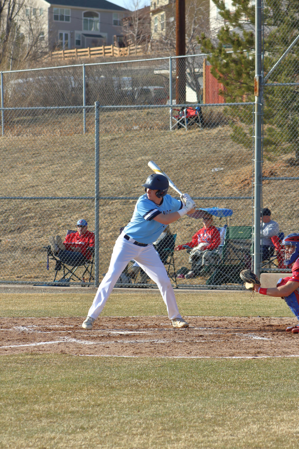 RV baseball opened up at home this year, falling 8-4 to top-ranked Cherry Creek. The Mustangs are heading out to Arizona for spring break, and four games in three days.